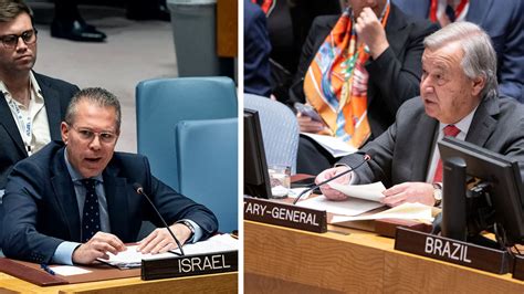 israel calls for un chief to resign